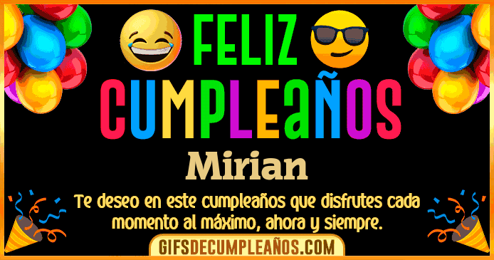 Feliz Cumpleaños Mirian
